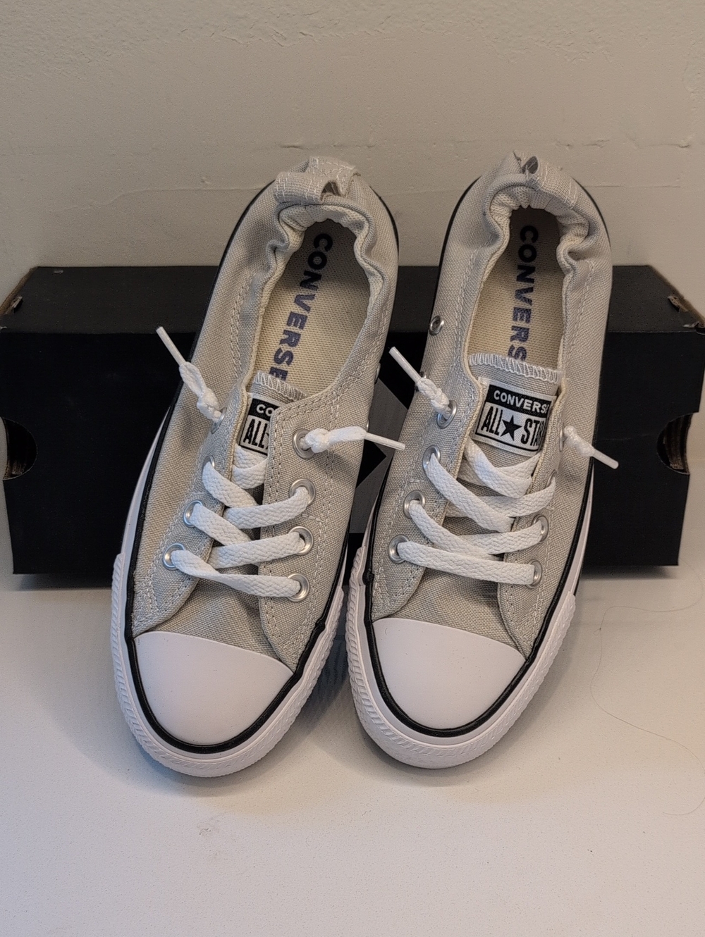 NWT Converse Chuck Taylor All Star Shoreline Slip On Sneakers Gray 6.5